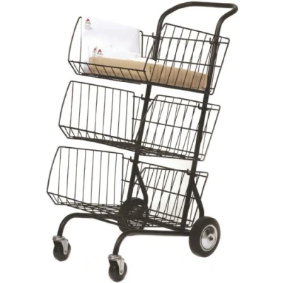 Image de Alba Chariot a courrier roulant 3 corbeilles