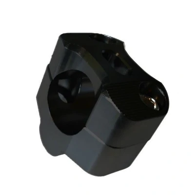 Image de Pontet de Guidon Mad pour Auto 22 28mm + H25mm alu Noir Neuf