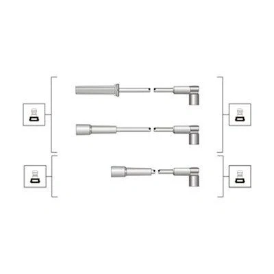 Image de MAGNETI MARELLI 941319170021 Jeu De Fils d&#039;Allumage DAEWOO: Nexia I 3/5 portes, Berline