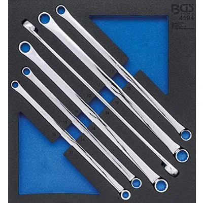 Image de BGS 4194 Insert de servante d’atelier 2/3: Jeu clés polygonales doubles extra longues 10 x 11 22 24 mm 6 pièces
