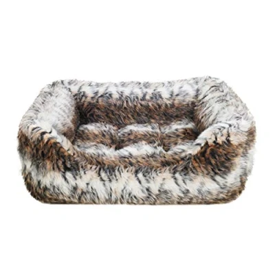 Image de Rosewood Petit lit pour Chien, Chaton et Chiots Lavable en Machine Imitation Fourrure Super Douce Confortable 54 x 47 14 cm