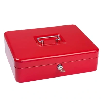 Image de SAX NOUVEAU !!! Caissette à monnaie 30x24x9 cm, insert monnaie, ROUGE