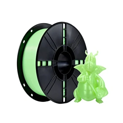 Image de PLA Plus (PLA+) Filament 3D transparent 1,75 mm d&#039;impression Précision dimensionnelle +/ 0,02 Bobine de 1 kg (2,2 LBS) pour imprimante 3D, Vert
