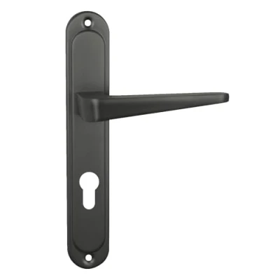 Image de domino VITA M8 Poignée de porte 72 PZ Cylindre profilé pour chambre, bureau, cave et intérieure Forme L Ferrures en aluminium