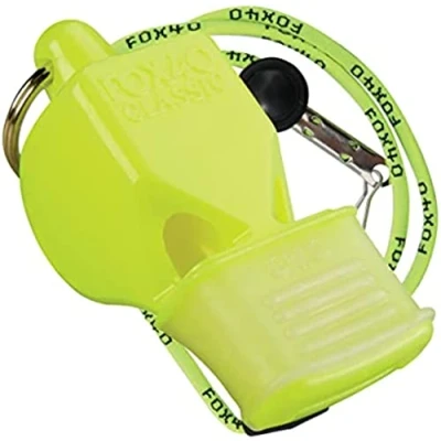 Image de FOX40 Classic CMG Safety Sifflet Jaune Fluo + Cordon de sécurité Break Away