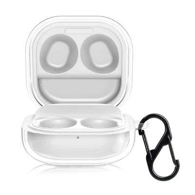 Image de kwmobile Étui Compatible avec Samsung Galaxy Buds FE Housse en Silicone Souple pour Écouteurs Transparent