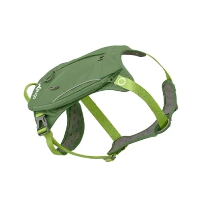 Image de Kurgo Harnais pour Chien Cascade, Sac à Dos de randonnée Chien, Animal Compagnie avec Le Camping Un Taille S, Vert