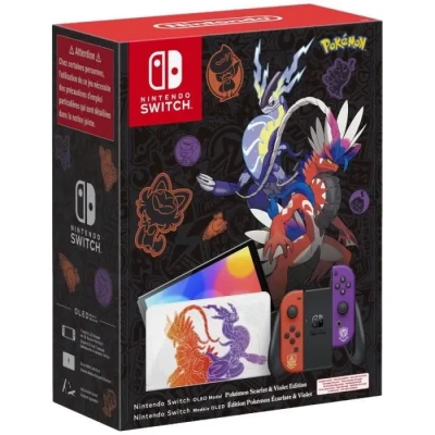 Image de Switch Oled Ed. Pokémon Ecarlate &amp; Violet Edition Console de jeux portables 17,8 cm (7 ) 64 Go Écran tactile Wifi Neuf