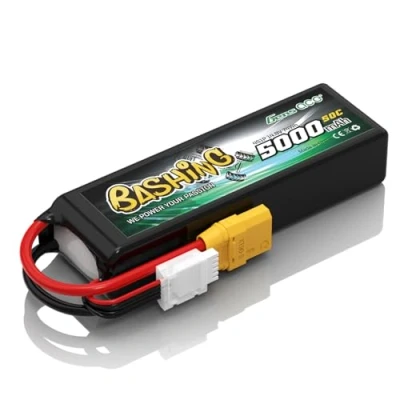 Image de Gens ace 4S Lipo Batterie 5000mAh 14.8V 50C Bashing Series RC avec connecteur XT90 pour Most 1/8,1/10 Scale Cars