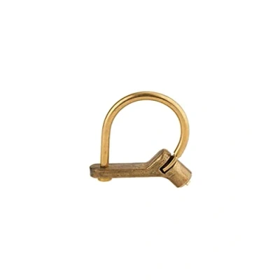 Image de THIRARD Cadenas d&#039;artillerie 629 c gm à talon coudé anse laiton triangle 5 mm