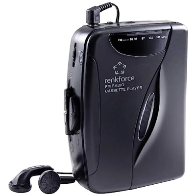 Image de Lecteur de Cassettes Portable Renkforce RF CP 150 Noir