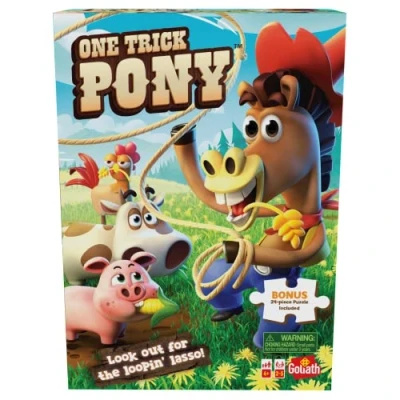 Image de Goliath One Trick Pony avec Puzzle de 24 pièces en Bonus Jeux d&#039;action pour Enfants À partir 4 Ans 2 à 5 Joueurs, 924238.004, Multicolore
