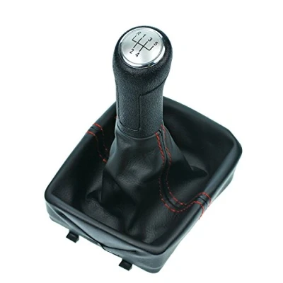 Image de L&amp;P A255 2 Soufflet Levier de Vitesse Pommeau la Coiffe cuirette avec Cadre Piece Rechange Nombre 6Q1711113