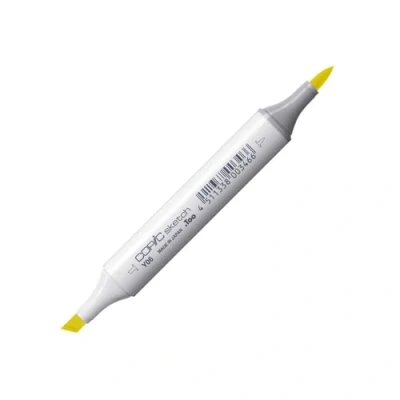 Image de COPIC Sketch Y06, Yellow, Twin Marker avec Une Pointe de Largeur Moyenne et « Brush ».