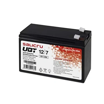 Image de Salicru UBT 12/7 Batterie AGM rechargeable 7 Ah / 12 V Batteries de l&#039;onduleur (Sealed Lead Acid (VRLA), Noir, Ah, V, 1 pièce(s), 5 année(s))
