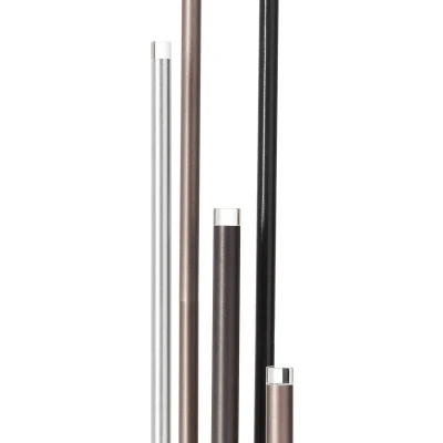 Image de Brilliant lampadaire clavecin LED 5 lumières alu/noir/marron 5x 4W intégrés, 362lm, 3000K Gradable à l&#039;infini avec variateur de pied Économique et durable grâce l&#039;utilisa