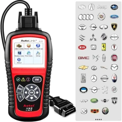 Image de Autel AutoLink AL519 Outils de Diagnostic OBD2 Scanner, Lecteur Code Défaut Moteur avec Modèle Amélioré 6, Version Avancée AL319