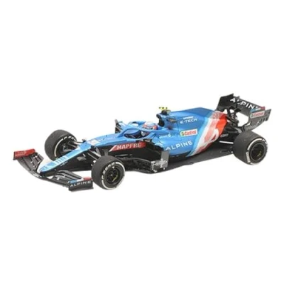 Image de Minichamps 417211231 Alpine F1 Team A521 Esteban Ocon Winner Hongrois GP 2021 Voiture Miniature de Collection, Multicolore