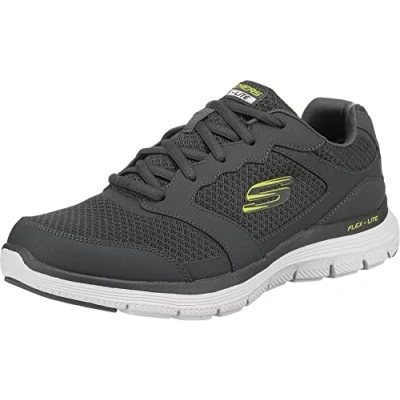 Image de Skechers Homme Flex Advantage 4.0 Sneaker Basse, Char, 40 EU