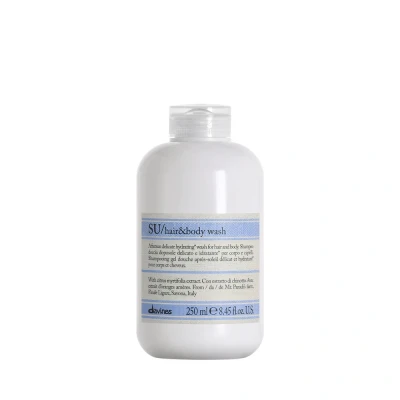 Image de Davines Shampoing Soin capillaire essentiel SU Gel douche cheveux et corps 250 ml Pour soleil