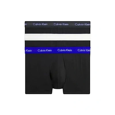 Image de Calvin Klein Boxer Homme Lot De 3 Caleçon Taille Basse Coton Stretch, Noir (B Ptm Gry, Spc Blu, Vprs Gry Wbs), S