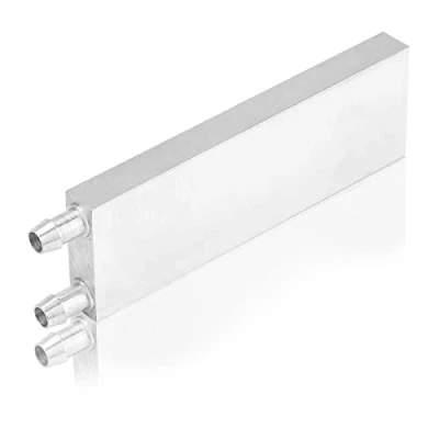 Image de Dpofirs Refroidissement par Eau de Radiateur Processeur en Aluminium, Dissipateur Chaleur Liquide à Plaque d&#039;eau Froide, Tête Endothermique Graphique