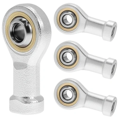 Image de QWORK® 4 Pièces 6mm Embout Roulement à Rotule M6 x 1.0, Femelle Filétage Auto Lubrifiantes