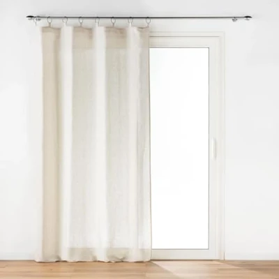 Image de Douceur d&#039;Intérieur, Rideau à Anneaux (140 x 240 cm) Pauline, Polyester &amp; Lin