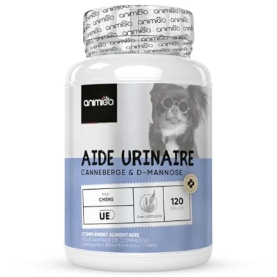 Image de Aide Urinaire pour Chien Soulagement à l&#039;Inconfort Urinaire, Synergie avec Cranberry, Racine d&#039;Astragale, D Mannose &amp; de Guimauve 120 Gélules, Complément Alimentaire Bien être Vessie