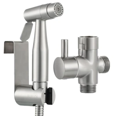Image de CIENCIA WS024AF Combiné WC Shattaf complet avec douchette en acier inoxydable
