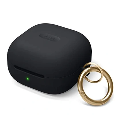 Image de elago Coque Silicone Compatible avec Samsung Galaxy Buds FE (2023) / 2 Pro (2022) (2021) Live (2020) (Noir)