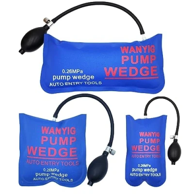 Image de WANYIG 3PCS Pump Wedge Air Alignment Tool Inflable Coussin de Montage Universel Pompe à Gonflable Shim Coussiné Puissant Outils Main Bricolage