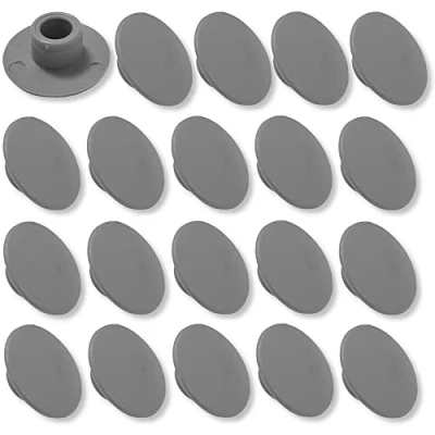 Image de cyclingcolors 20x Cache vis M5 Gris 6 pans Creux clé Allen CHC Hexagonal Bouchon Capuchon Protection Meuble