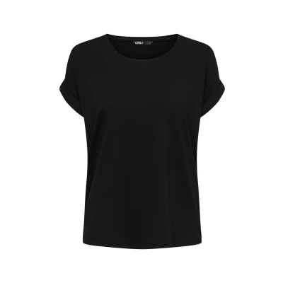 Image de ONLY Moster Oneck NOOS JRS Tshirt basique, Femme, Taille: XS, Black/solid black