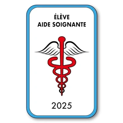 Image de SIGNAL SAFETY Autocollant Sticker Vignette Caducée 2024 pour Pare Brise en Vitrophanie V4 Élève Aide Soignante