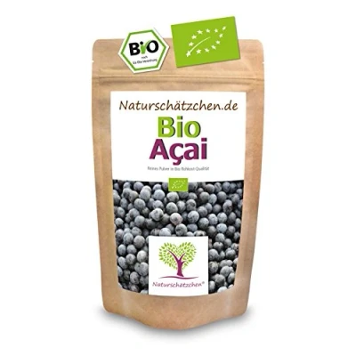 Image de Poudre d&#039;acai bio (poudre d&#039;açai) de qualité biologique certifiée (DE ÖKO 022) Superfood (1 x 100 g)