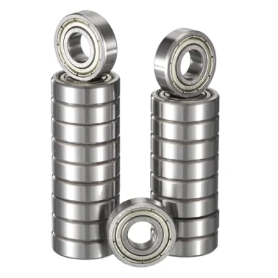 Image de TUZUK 20 pièces de roulements à billes étanches 606 ZZ, 6x17x6 mm, prélubrifiés en acier chromé, double joints caoutchouc, gorge profonde ZZ