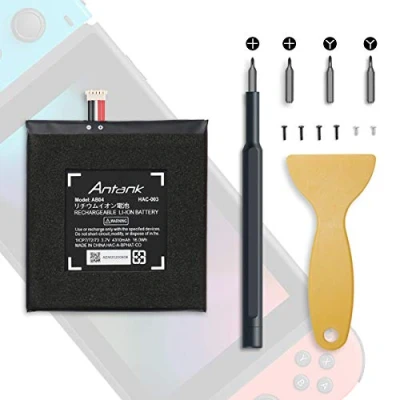 Image de batterie de remplacement Antank HAC 003 pour console jeu [2017] Nintendo Switch 001, 4310mAh avec kit d&#039;outils réparation DIY
