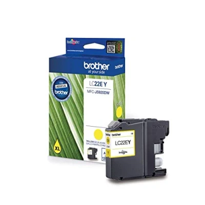 Image de Brother LC 22EY Jaune Cartouche d&#039;encre