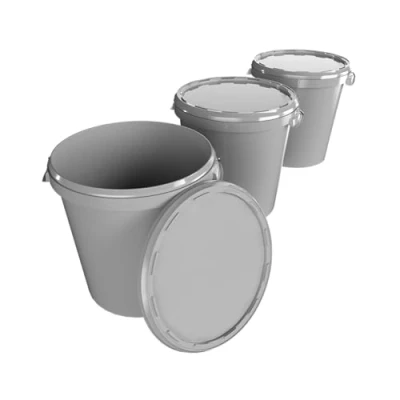 Image de Lot de 3 seaux avec couvercle 30 l Fabriqué en Allemagne Convient à un usage alimentaire, robuste et hermétique Seau conservation pour le stockage des aliments, fournitures bureau,
