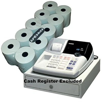 Image de eposbits® Marque 10 rouleaux ? pour Casio 120 CR Caisse enregistreuse