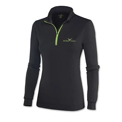 Image de Black col roulé Embout Crevice de Ski Femme, Skirolli, Multicolore (Noir/Vert), 40 (Taille fabricant:38)