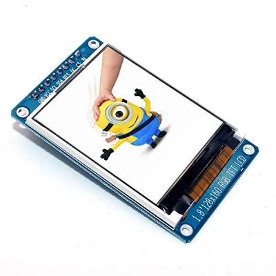 Image de DollaTek 1.8 Pouces Couleur Plein 128x160 SPI Module d&#039;affichage TFT LCD ST7735S 3.3V remplacer l&#039;alimentation OLED pour Arduino DIY KIT