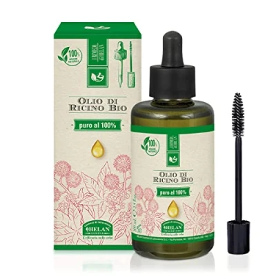 Image de Helan, Huile de Ricin Bio, pure Pressée à froid, pour cils et sourcils, pommes, cuticoles, 100 ml