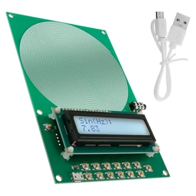 Image de Schumann générateur d&#039;ondes 7,83 Hz, 0,1 30 000 ultra basse fréquence, réglable, d&#039;impulsions pour le sommeil et la relaxation (vert avec couvercle, S)