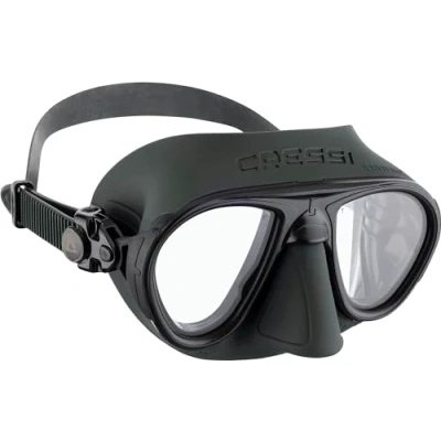 Image de Cressi Calibro Masque de plongée Mixte Adulte, Vert/Vert, Taille Unique