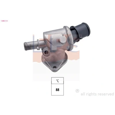 Image de EPS 1.880.113 Thermostat d&#039;eau 88 Made in Italy OE Equivalent avec joint d&#039;étanchéite, raccord fileté pour le capteur de température