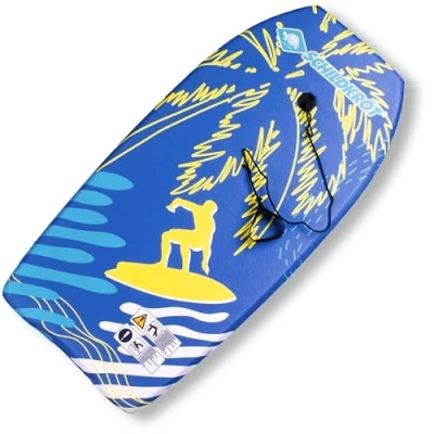 Image de Schildkröt Planche de Bodyboard L, Revêtement en Nylon et Noyau Mousse EPS, 93 x 46 cm, avec Sangle Sécurité pour Fixation à la Main ou au Pied, Poids Maximum: 75 kg, 970320