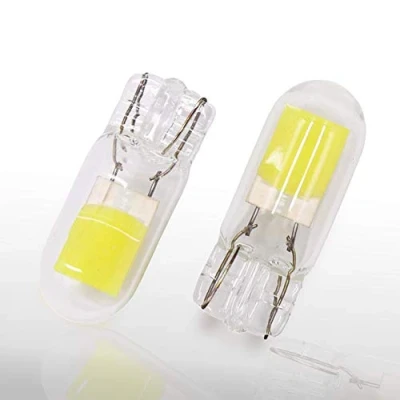 Image de SageSunny 2 pièces T10 194 W5W ampoule LED 12V COB clignotant 6000K blanc 168 501 2825 ampoules pour éclairage intérieur de voiture carte lumière plaque d&#039;immatriculation côté