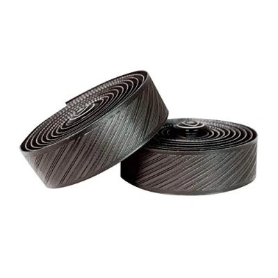 Image de SILCA Cuscino guidoline vélo de route Ruban adhésif super collant extra épais 2,5 mm et 3,75 d&#039;épaisseur kit avec couvercle pince papillon fin bouchons d&#039;extrémité en alliage noir